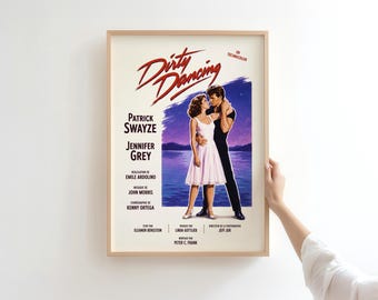 Dirty Dancing Poster – Vintage Movie Poster Art - Vintage 80's Movie Wall Art - Digital Download