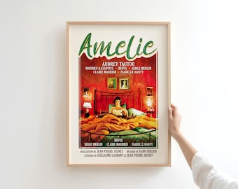 Amelie Movie Poster - French Movie Wall Art - Digital Download