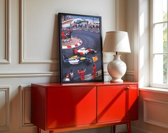 Monaco Racing Poster – Vintage Race Car Photography | A3 Digital Download