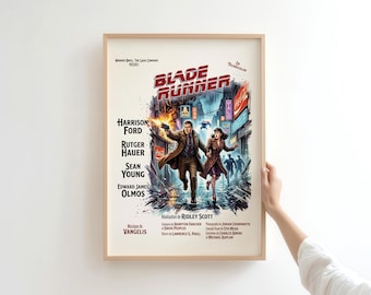 Blade Runner Movie Poster | Vintage Italian Cinema Wall Art | Classic Film Print