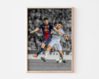 Lionel Messi, Cristiano Ronaldo, Digital Print