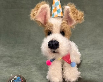 Party Pup by Yizcho – OOAK Handmade Dog Art Doll