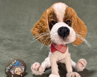 OOAK Beagle Artist Doll – A Handmade Gentle Companion