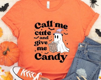 Kids Halloween Ghost Shirt, Trick or Treat Sweatshirt