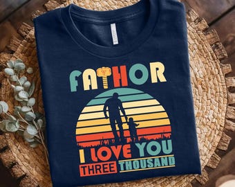Fathor I Love You Three Thousand Shirt,Superhero Dad Sweatshirt,Father's Day Marvel-Inspired Gift,Dad Gift from Kids,Outdoor Adventure Shirt