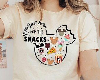 Disney Snack Goals Shirt,Just Here for the Snacks Shirt,Disney Lover Gift,Disney Family Vacation Shirt,Disney Trip Shirt,Disney Snacks Shirt