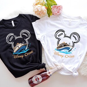 Benutzerdefinierte Disney Cruise Familienurlaub 2025 Shirt, Familie passende Cruise Shirts, Disney Cruise Gruppenshirt, benutzerdefinierte Disney Shirt, Disney Cruise