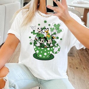 Mickey and Friends St Patrick&#39;s Shirt, Disney St. Patrick&#39;s Day Shirt, Mickey St Patrick&#39;s Day Shirt, Disney Family Shirt, Disney Ears Shirt