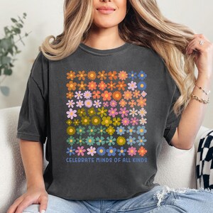 Celebrate Minds of All Kinds Shirts, Neurodiversity Shirt, Autism Awareness Shirt, ADHD Shirt, Autism Acceptance Gift for Special,Trendy Tee