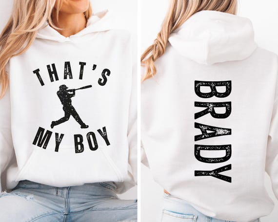 Custom Baseball Mom Hoodie: Personalized Sport Sweatshirt