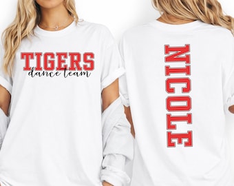 Custom Comfort Colors Dance Team Shirt, Personalized Squad Apparel