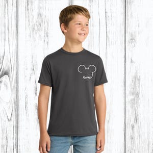 Customize Mickey Ears Dry Fit Shirt, Boy Shirt, Personalized Mickey Quick Dry Trip T-Shirt, Mickey Mouse With Name image 7