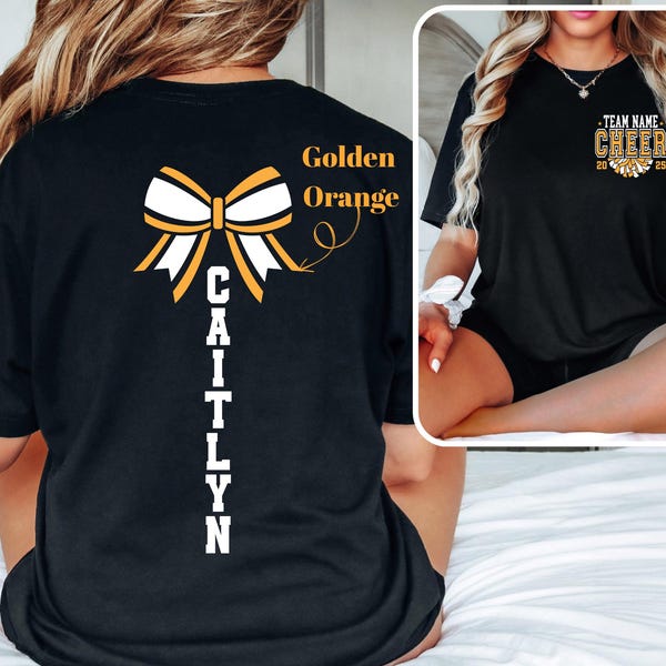 Custom Cheer Team Name Shirt: Personalized Cheerleading Tee