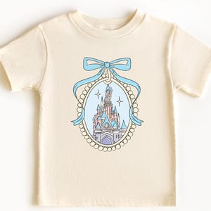 Disney Castle And Coquette Bow Kids Shirt, Vintage Castle Toddler Sweatshirt, Disney Girls Trip Tee, Coquette Bow Baby Onesie®, Disney Gift