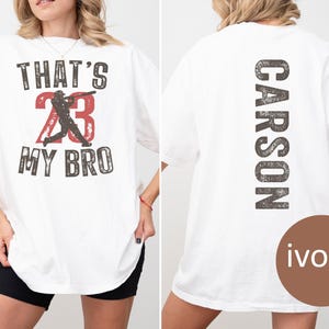 Comfort Colors Baseball Sister Shirt,Baseball Sister,Custom Baseball Tee,Custom Baseball Sister Shirt,Baseball Sis,Sissy Shirt,That&#39;s My Bro