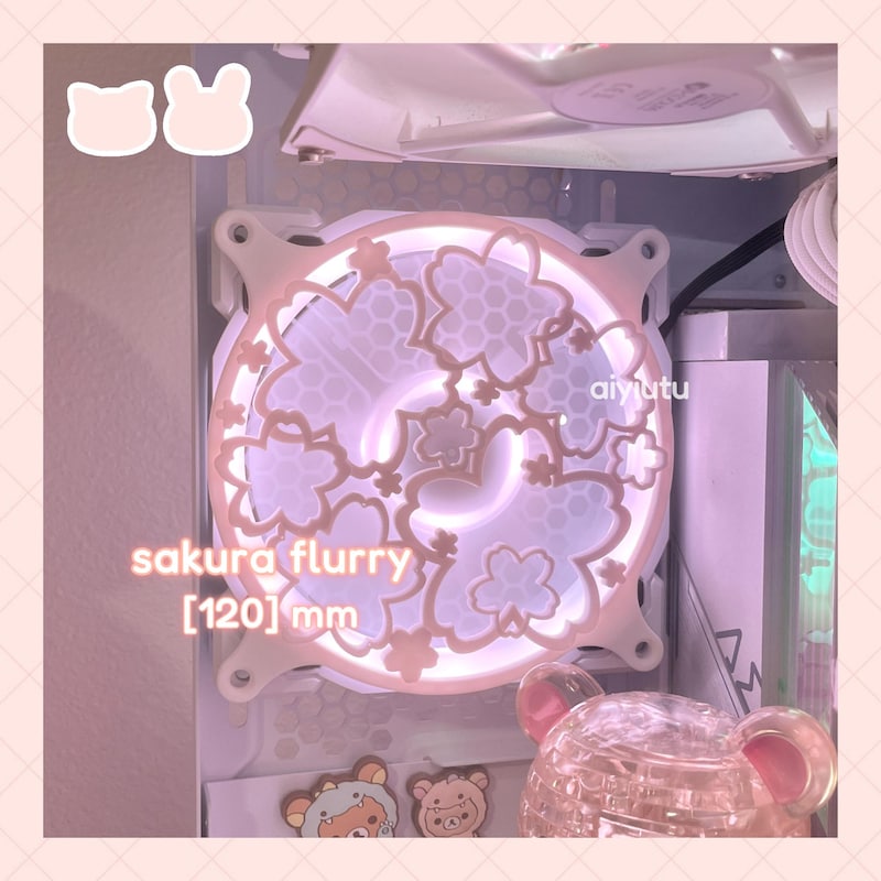 Custom Computer Designs Custom Sakura Fan Covers - Etsy