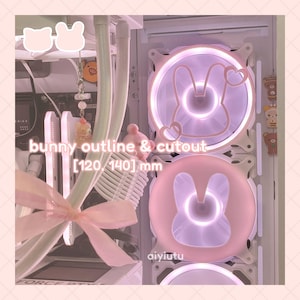 bunnies | pc fan grills (covers, shrouds) | cute pc deco accessories