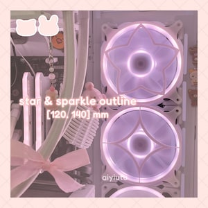 star + sparkle | pc fan grills (covers, shrouds) | cute pc deco accessories
