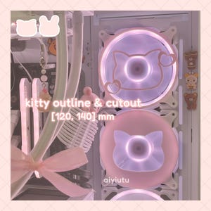 kitties | pc fan grills (covers, shrouds) | cute pc deco accessories