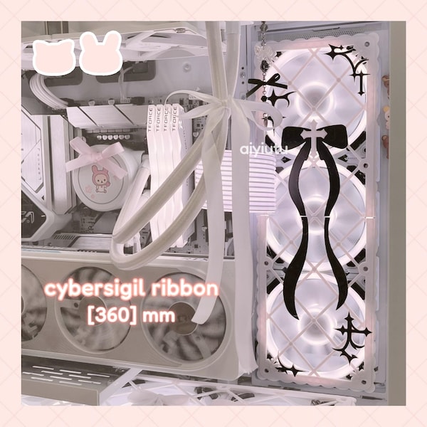 cybersigil ribbon w. cross fan grills | multicolor | 360, 420, 280, 240 (mm)