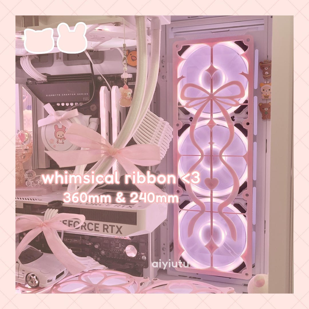 Lovely Ribbon Fan Grills | 3d Printed Pc Decor | (360/280/240 Mm) - Etsy Greece