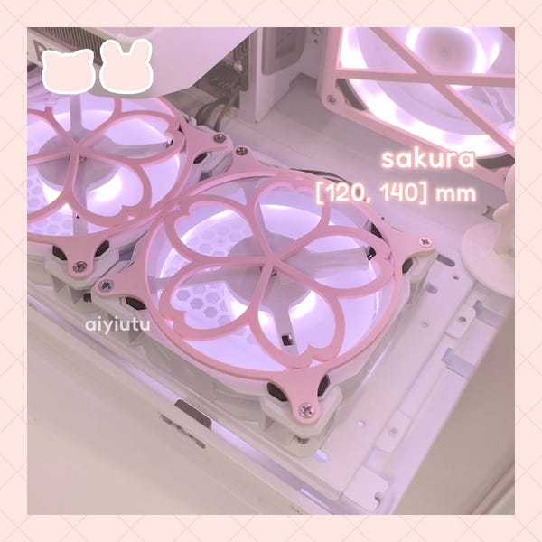 sakura cherry blossom | pc fan grills (covers, shrouds)