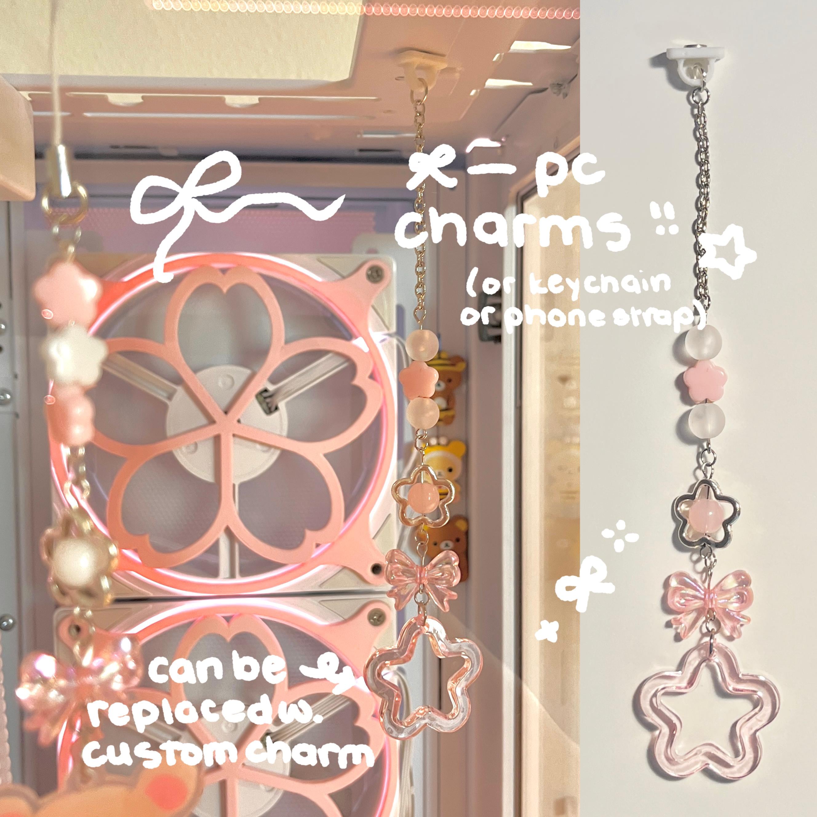 Cute Pc Charm Accessory | Star or Customizable Charm | Magnetic