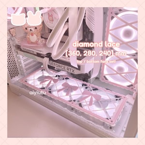 Rejillas de ventilador con encaje de diamante [versión superior/inferior] / 2± colores / 360 (mm)