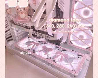 diamond lace [top/bottom ver] fan grills | 2± colors | 360, 240, 280 (mm)