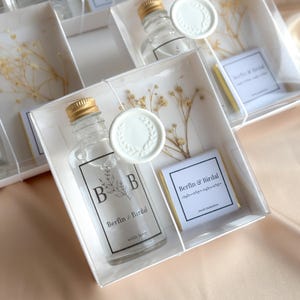 Personalized Wedding Favor Gift Box: Cologne & Chocolate Set