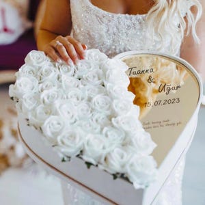 Geschenk für, Jubiläum Luxusgeschenke, künstliche Blumen, personalisierte Geschenke, Geschenkboxen für sie, Geschenke für Paare, Vorschlag Geschenke,