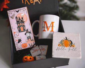 Regalo de Halloween, caja de regalo de Halloween, decoración de Halloween, caja de regalo de calabaza, regalo de otoño, canasta de regalo espeluznante, caja de regalo de otoño para amigos