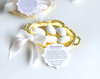 Bomboniere personalizzate con caramelle alle mandorle: bomboniera italiana, kouefeta