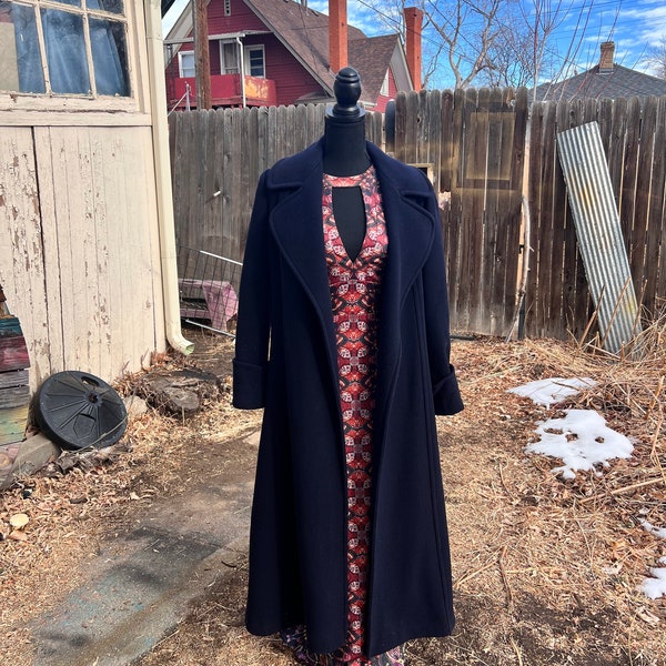 Swing Coat Wool Etsy