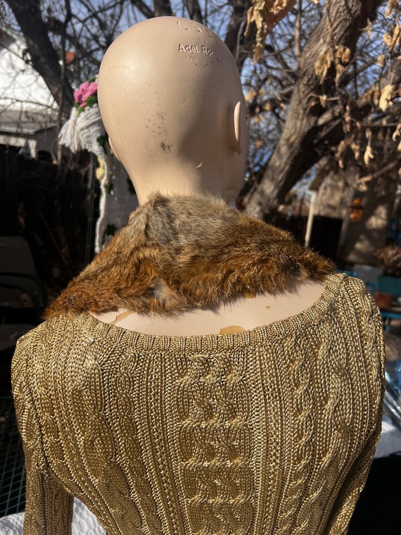 Vintage fox fur collar - image 4