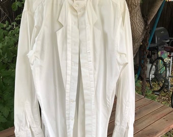 linen tuxedo shirt