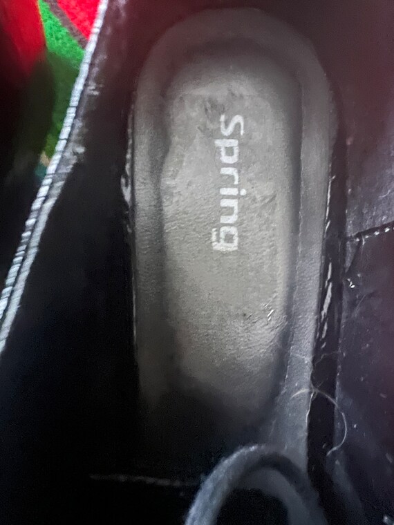 Vintage Spirit Black Patent Leather Dance Oxfords Siz… Gem