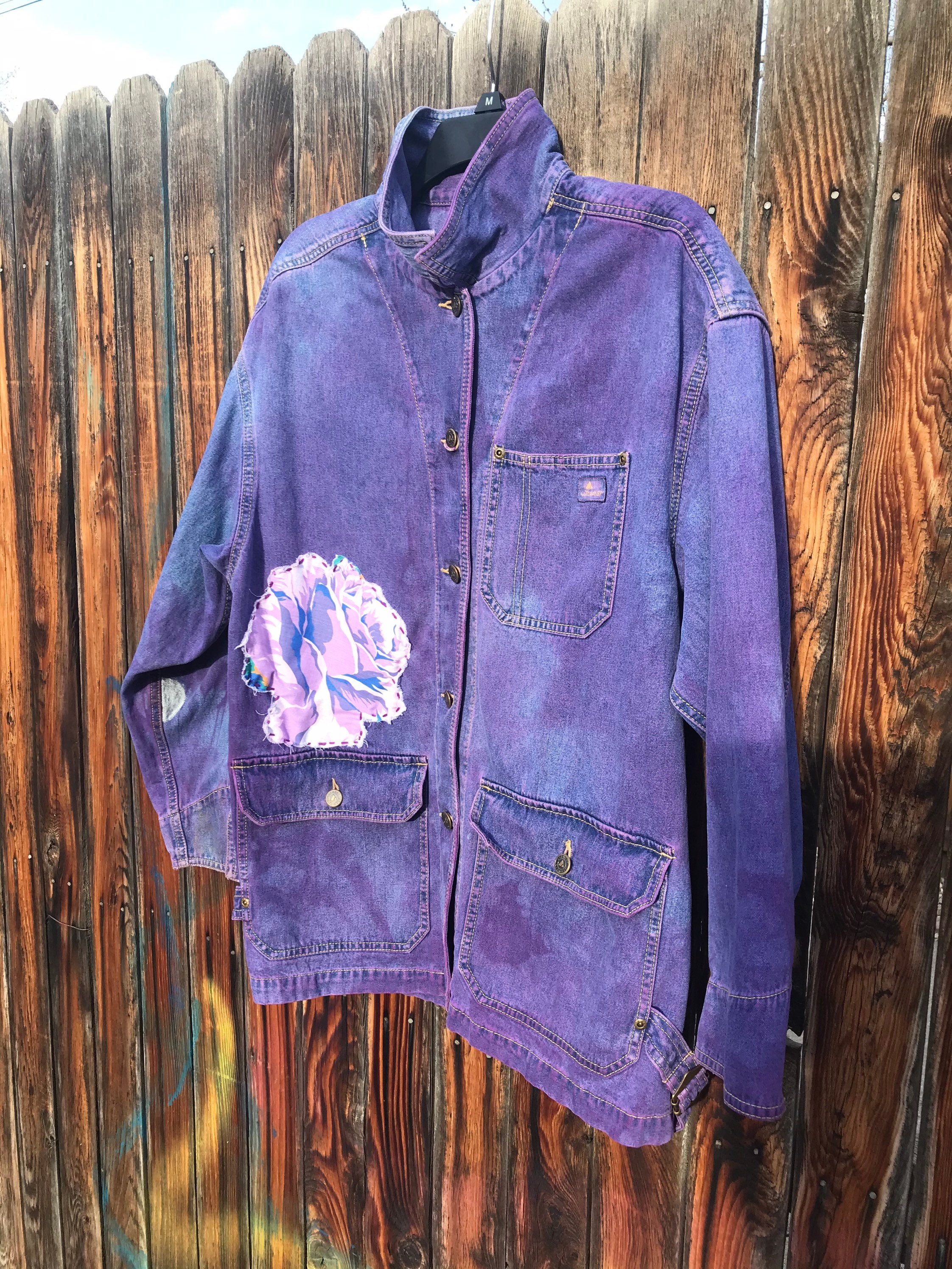 Vintage 1980s Purple Tye Dyed Liz 