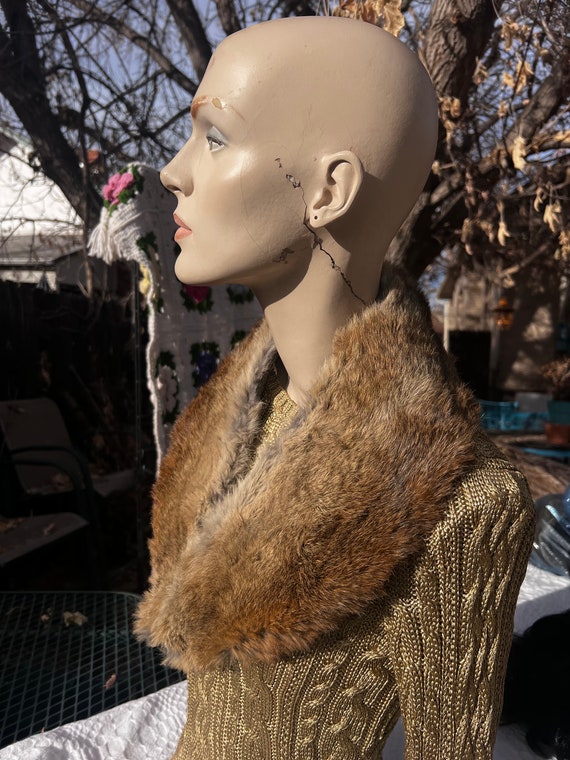 Vintage fox fur collar - image 3