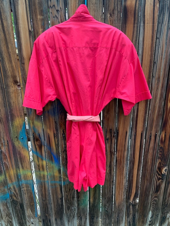 Fuchsia romper 1980s