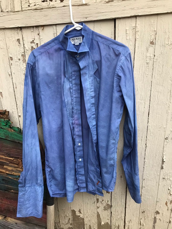 1990’s Adolfo Tuxedo Shirt Hand Dyed