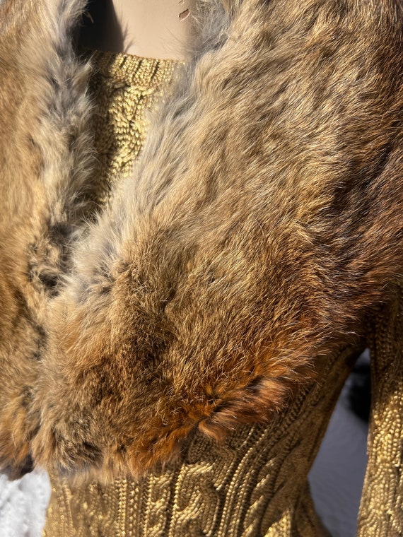 Vintage fox fur collar - image 2