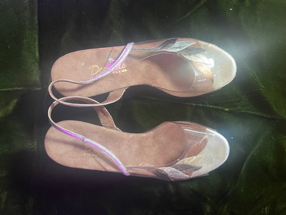 1970s Dezario by Chris clear acrylic Disco pumps … - image 5