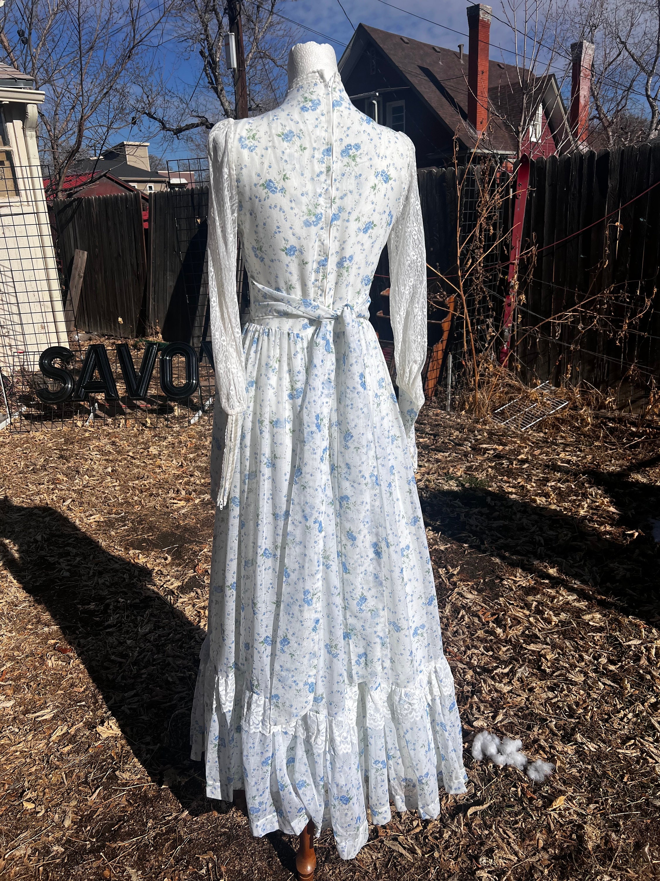 GUNNE SAX lace sleeve dress ガニーサックス 袖レース