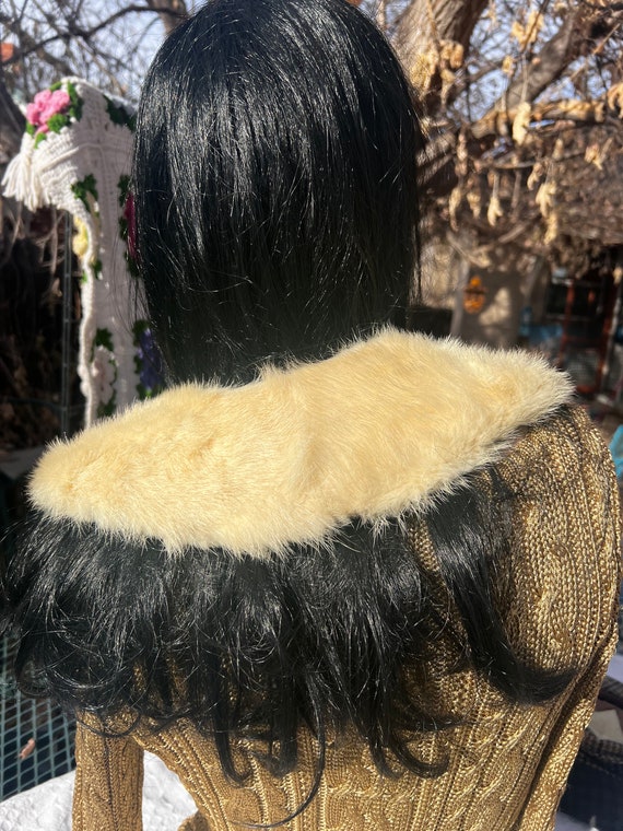 Vintage blonde mink fur collar - image 4