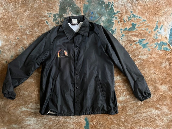 Vintage Coaches Nylon Lined Jacket With Colorado Eagle Iron on Patch Etsy