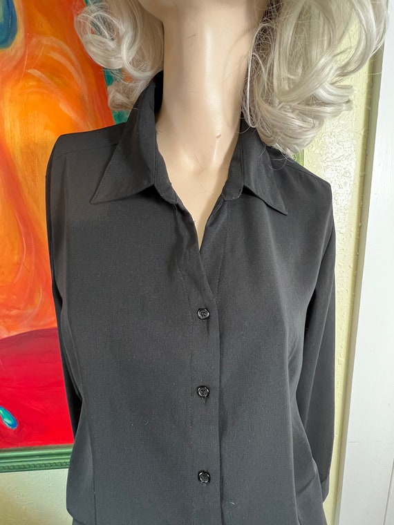 Black vintage dress shirt - Gem