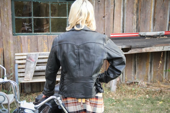1950s Italian Leather Motorcycle Jacket - image 5