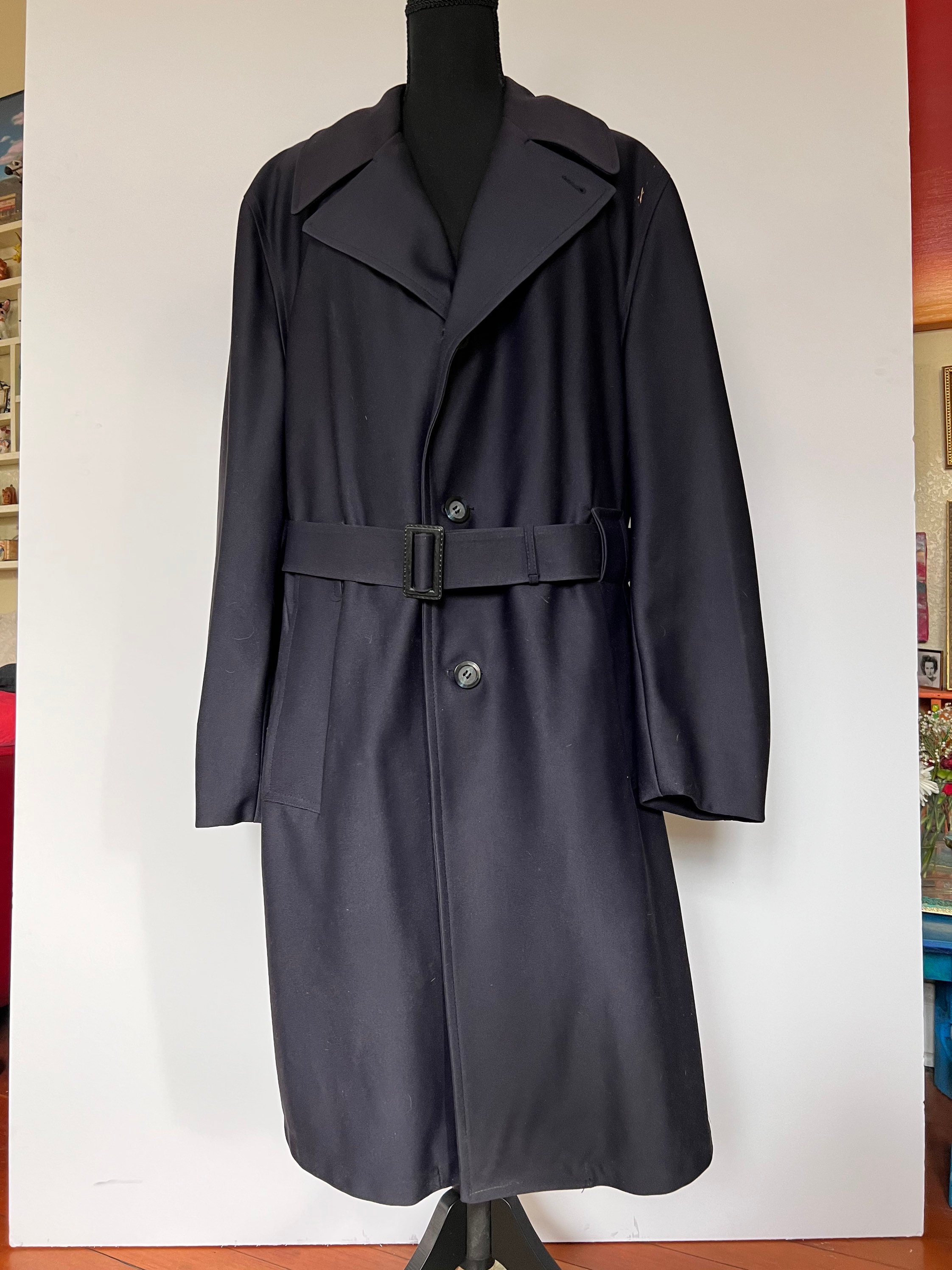 Navy Blue Dress Trench Raincoat - Etsy