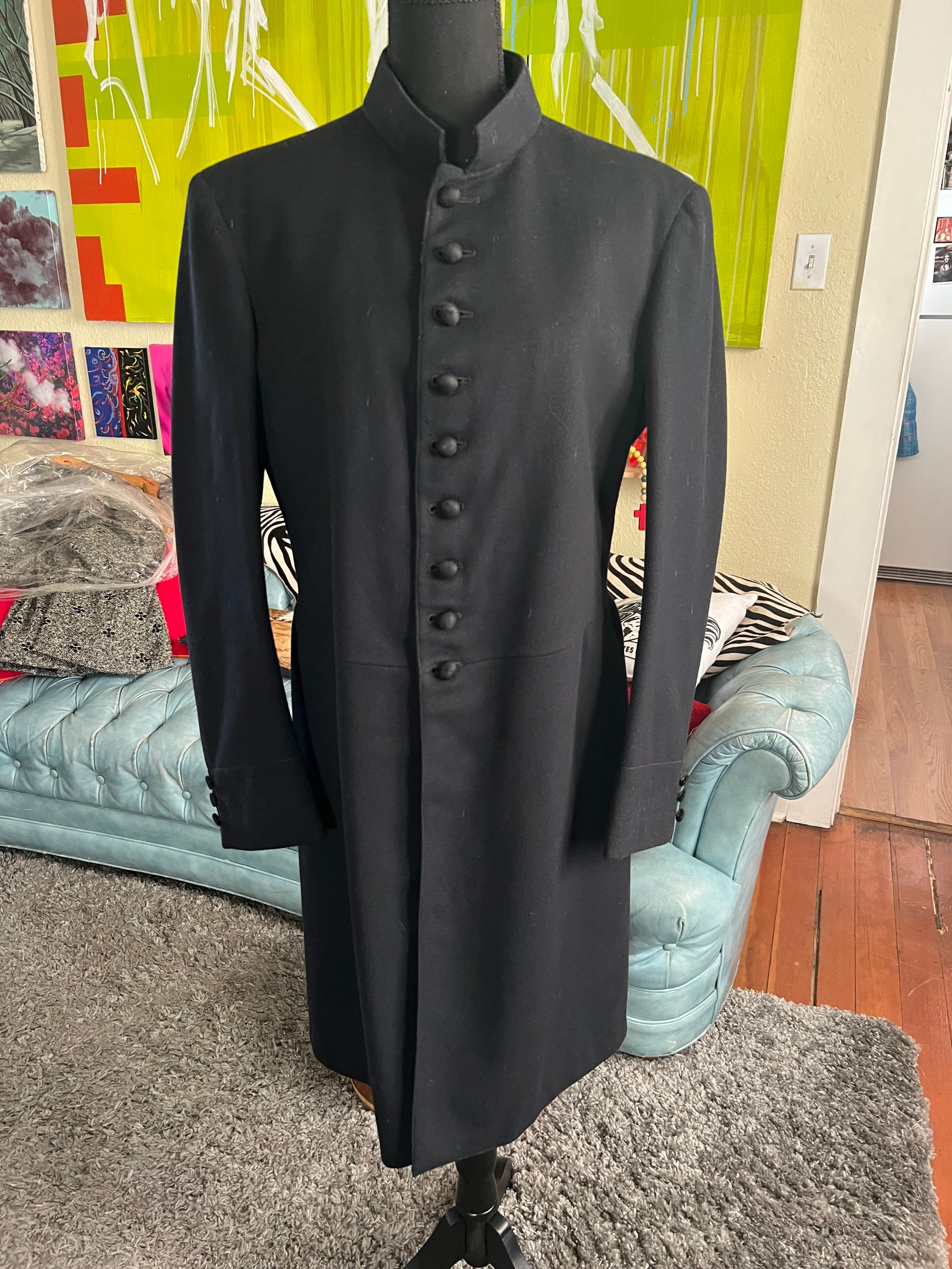 Antique Wool Knights Templar Uniform Ceremony Matrix Trench Coat Etsy Canada